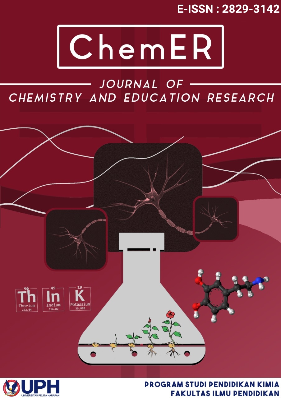 					View Vol. 4 No. 1 (2024): ChemER : Journal of Chemistry and Education Research
				