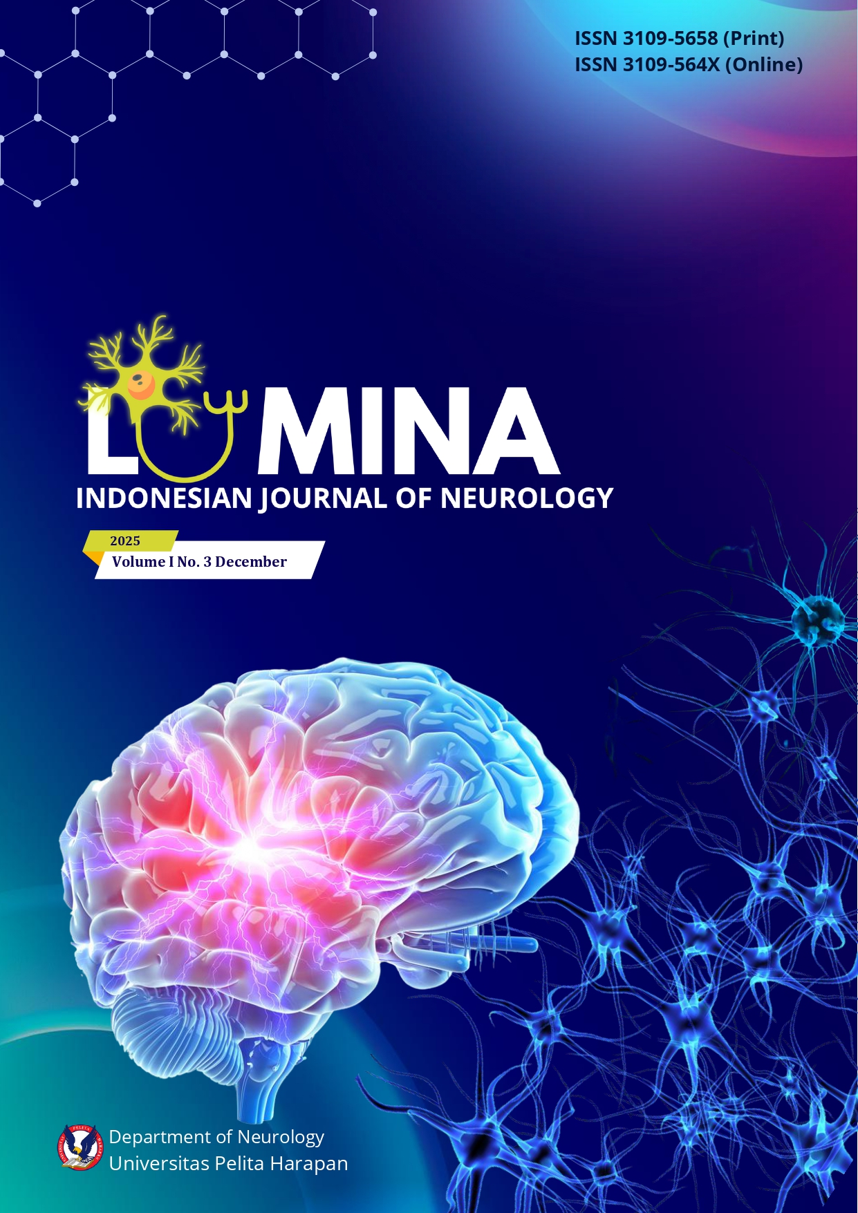 					View Vol. 1 No. 3 (2025): December: Lumina: Indonesian Journal of Neurology
				