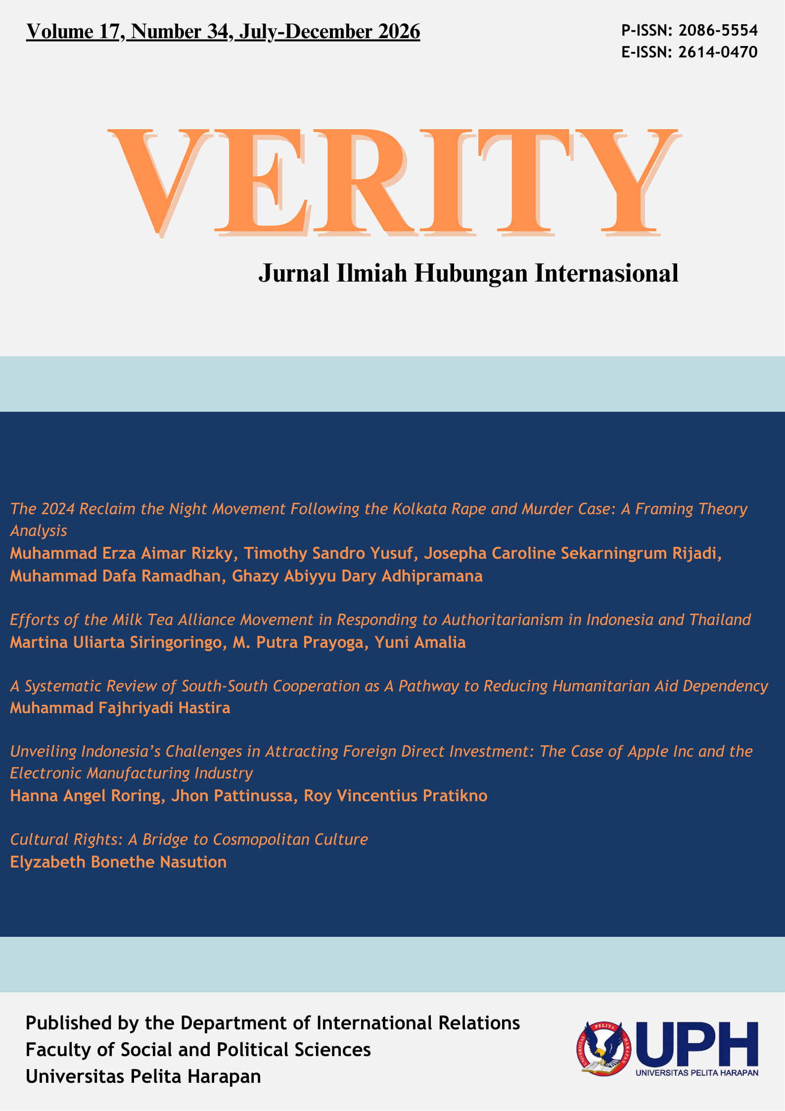 					View Vol. 17 No. 34 (2025): July-December
				